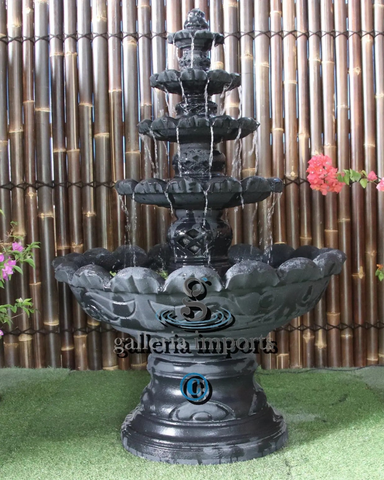 Grotto - Balinese Concrete 4 Tier Water Feature 170cm