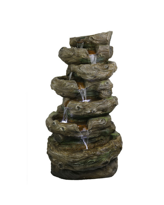 Spurt- Log Rock Lighting Water Feature Fountain 94cm