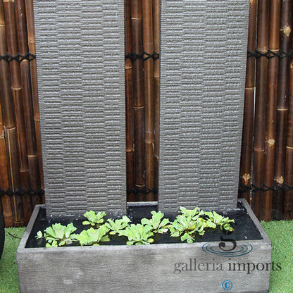 Bayou - Balinese Concrete Twin Tower Wall Water Feature