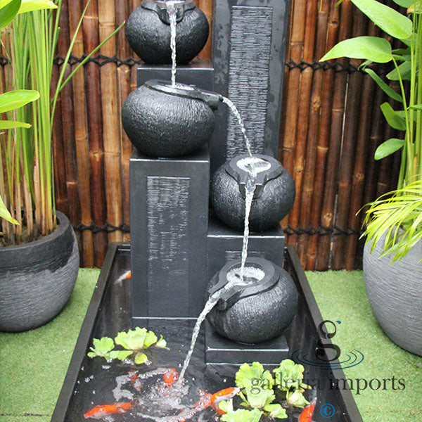 Glacial - Balinese Concrete Pots Bowls Pond Water Feature