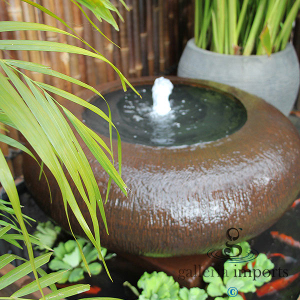 Sluice - Balinese Concrete Bowl Pond Water Feature