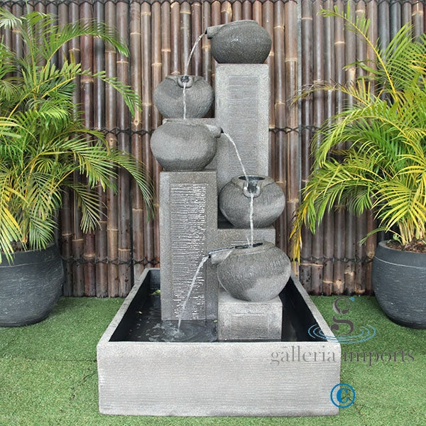 Glacial - Balinese Concrete Pots Bowls Pond Water Feature