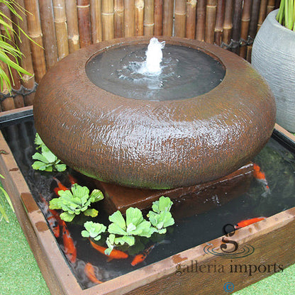 Sluice - Balinese Concrete Bowl Pond Water Feature