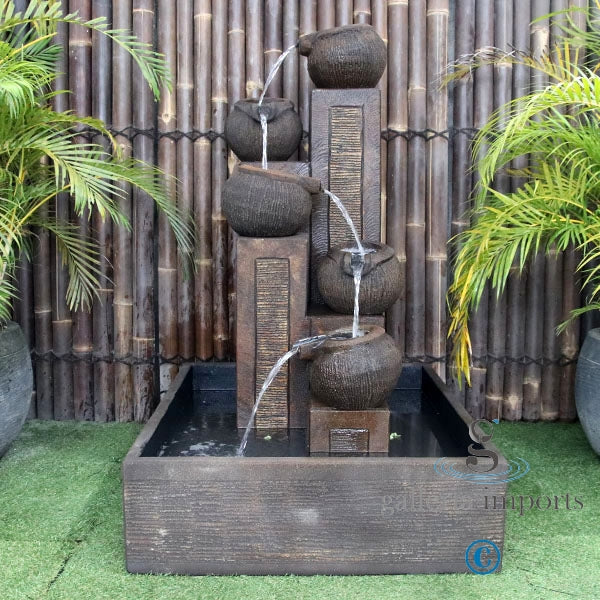 Glacial - Balinese Concrete Pots Bowls Pond Water Feature