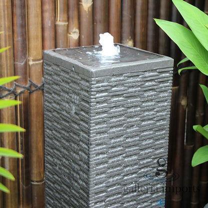 Channel - Balinese Concrete Wall Tower Water Feature