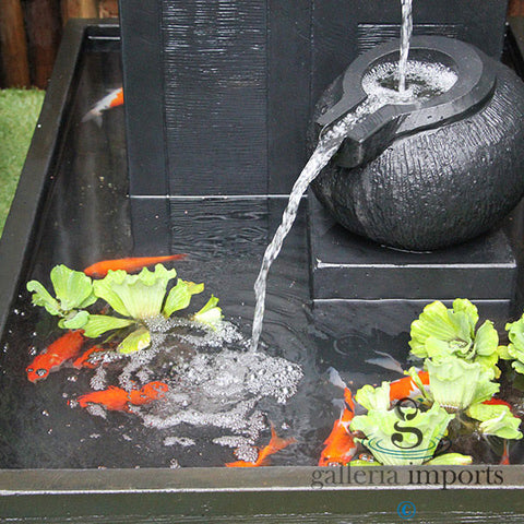 Glacial - Balinese Concrete Pots Bowls Pond Water Feature