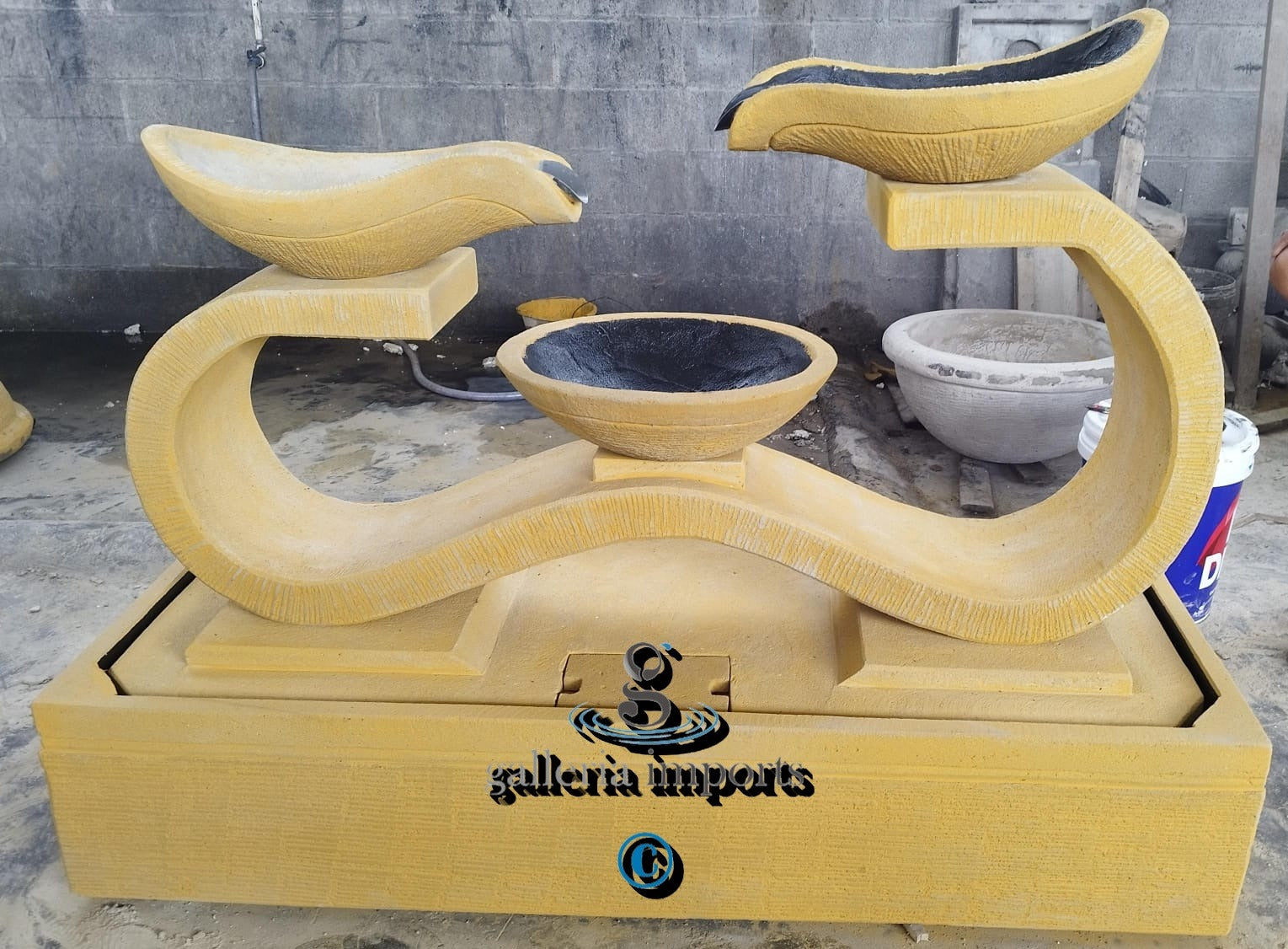 Bog - Balinese Concrete Infinity 3 Bowl Water Feature