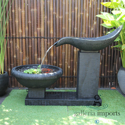 Lough - Balinese Cascading Concrete Water Feature Fountain