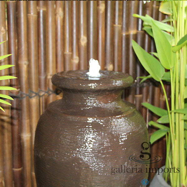 Strait - Balinese Concrete Amphora Pot Water Feature 120cm