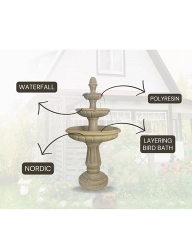 Drizzle - 3 Tier Bird Bath Water Feature