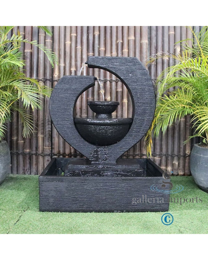 Tabing - Balinese Concrete Eclipse Bowl Pond Water Feature