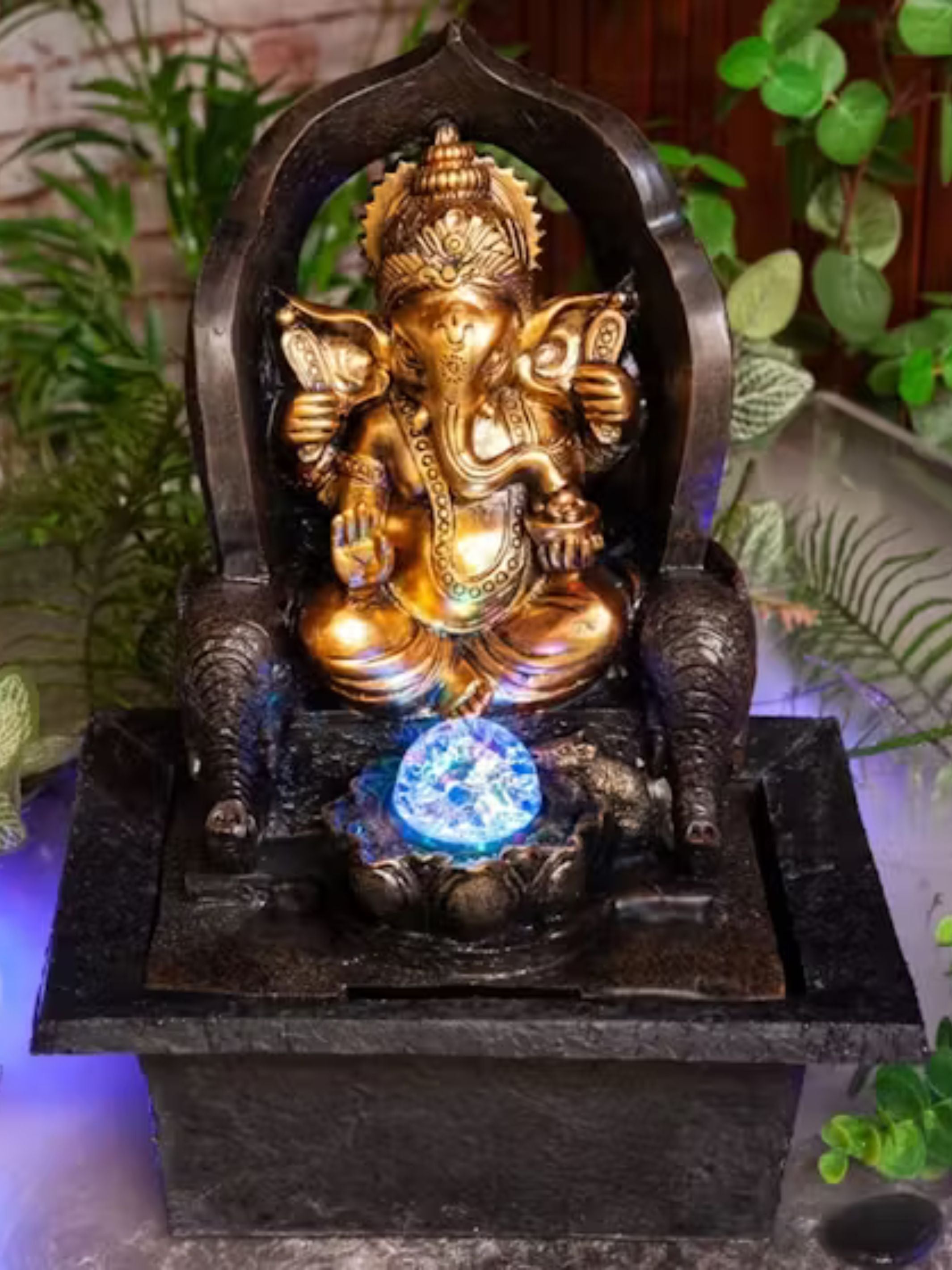 Shubh - Ganesha LED Light Tabletop Water Feature 40cm