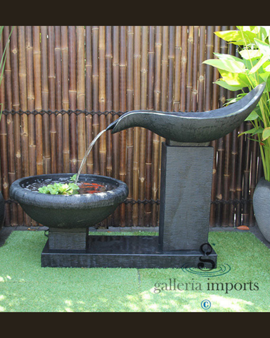 Lough - Balinese Cascading Concrete Water Feature Fountain