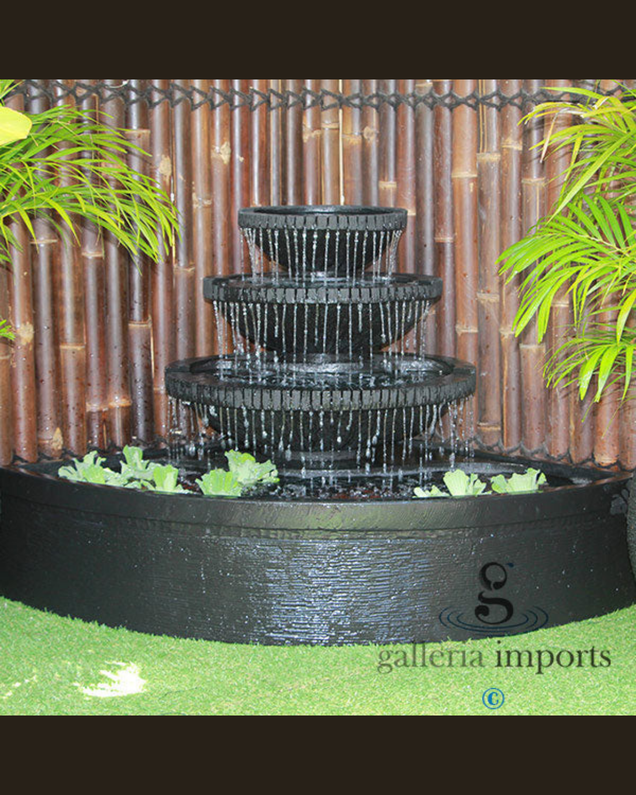 Sump - Balinese Concrete 3 Tier Pond Water Feature