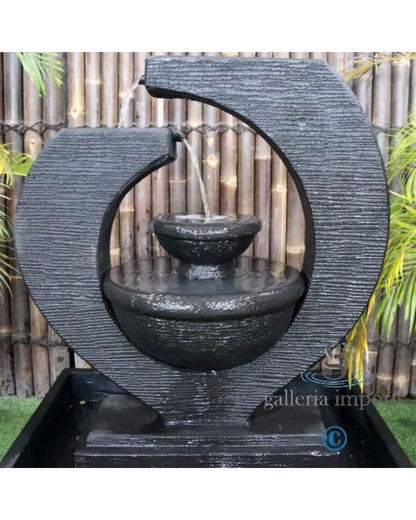 Tabing - Balinese Concrete Eclipse Bowl Pond Water Feature