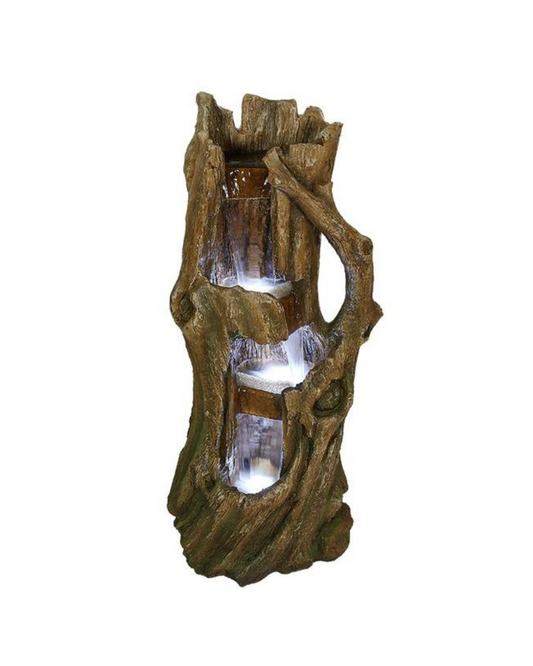 Lux- Log Rock Lighting Water Feature Fountain 101cm