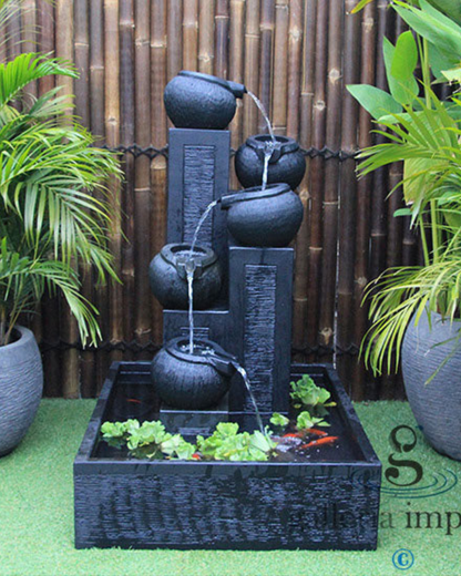 Glacial - Balinese Concrete Pots Bowls Pond Water Feature