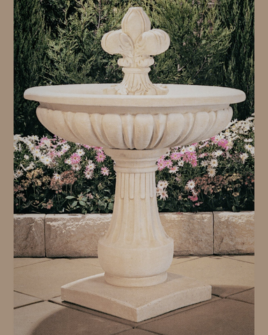 Lira - Concrete Limestone Water Feature 119cm