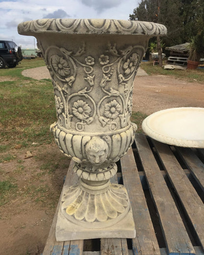 Ravenna - Classic Concrete Ornate Urn 78cm