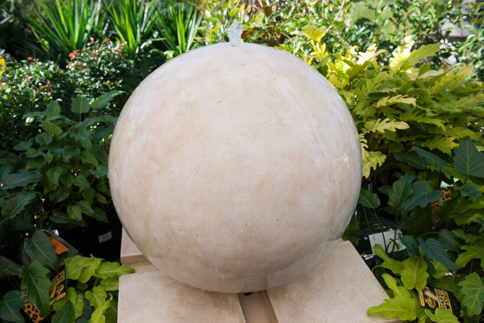 Repose - Modern Sphere Ball Sandstone Water Feature  100cm