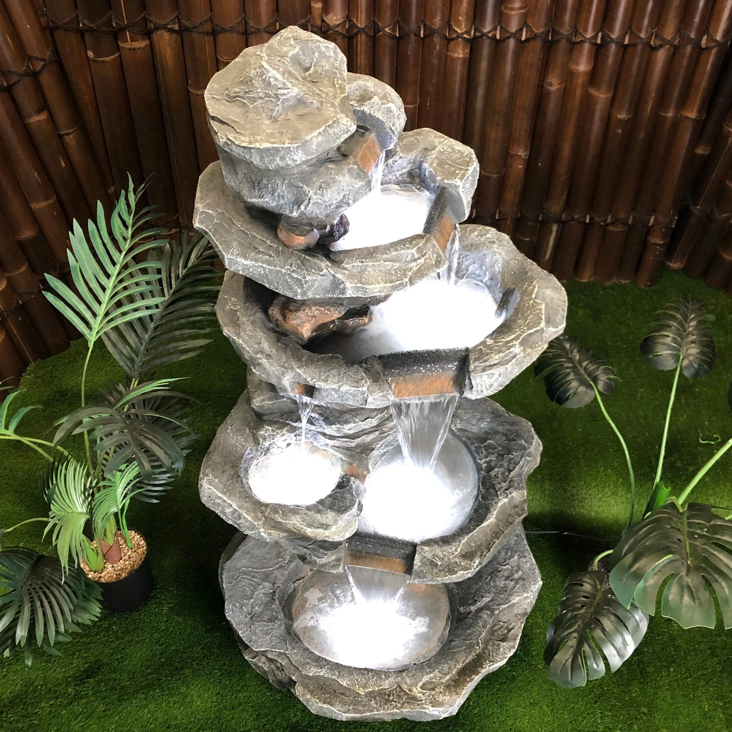 Aquifer - Natural Rock Waterfall Water Feature Fountain 130cm