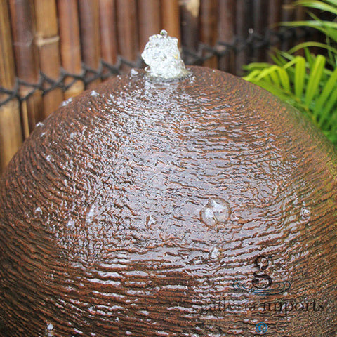 Pool - Balinese Concrete Roman Bowl Sphere Water Feature