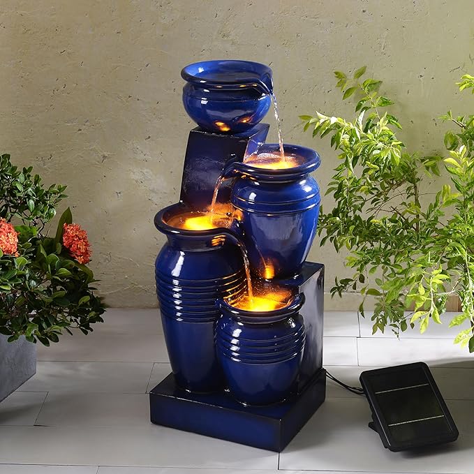 Vernal - Solar Bowls Pots Lighting Water Feature