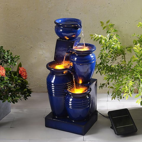 Vernal - Solar Bowls Pots Lighting Water Feature