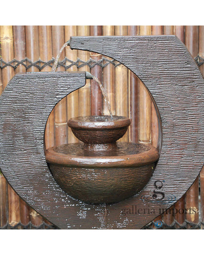 Tabing - Balinese Concrete Eclipse Bowl Pond Water Feature