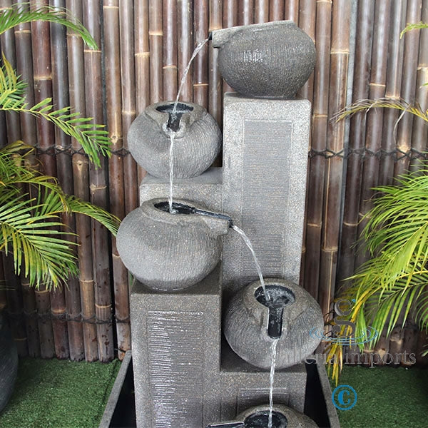 Glacial - Balinese Concrete Pots Bowls Pond Water Feature