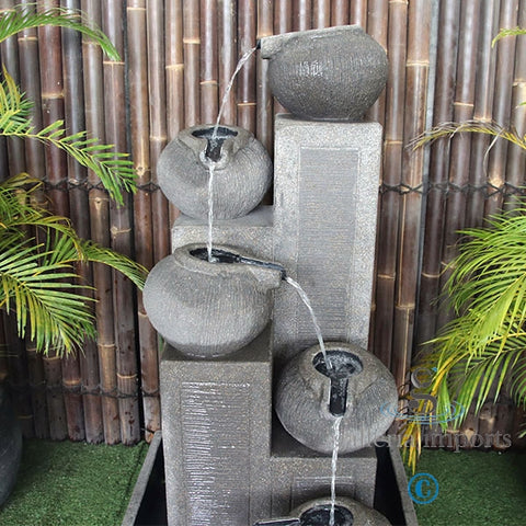 Glacial - Balinese Concrete Pots Bowls Pond Water Feature