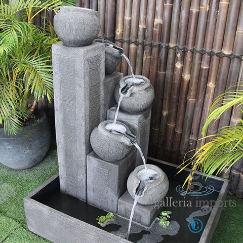 Glacial - Balinese Concrete Pots Bowls Pond Water Feature