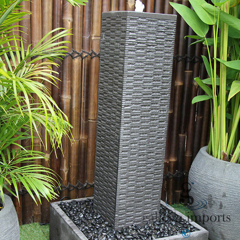 Channel - Balinese Concrete Wall Tower Water Feature