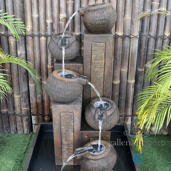 Glacial - Balinese Concrete Pots Bowls Pond Water Feature