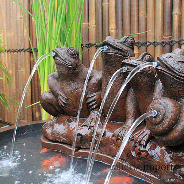 Fjord - Balinese Concrete Frog Pond Pot Bowl Water Feature