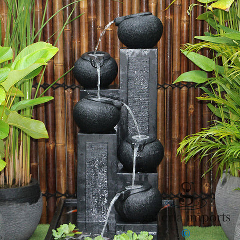 Glacial - Balinese Concrete Pots Bowls Pond Water Feature