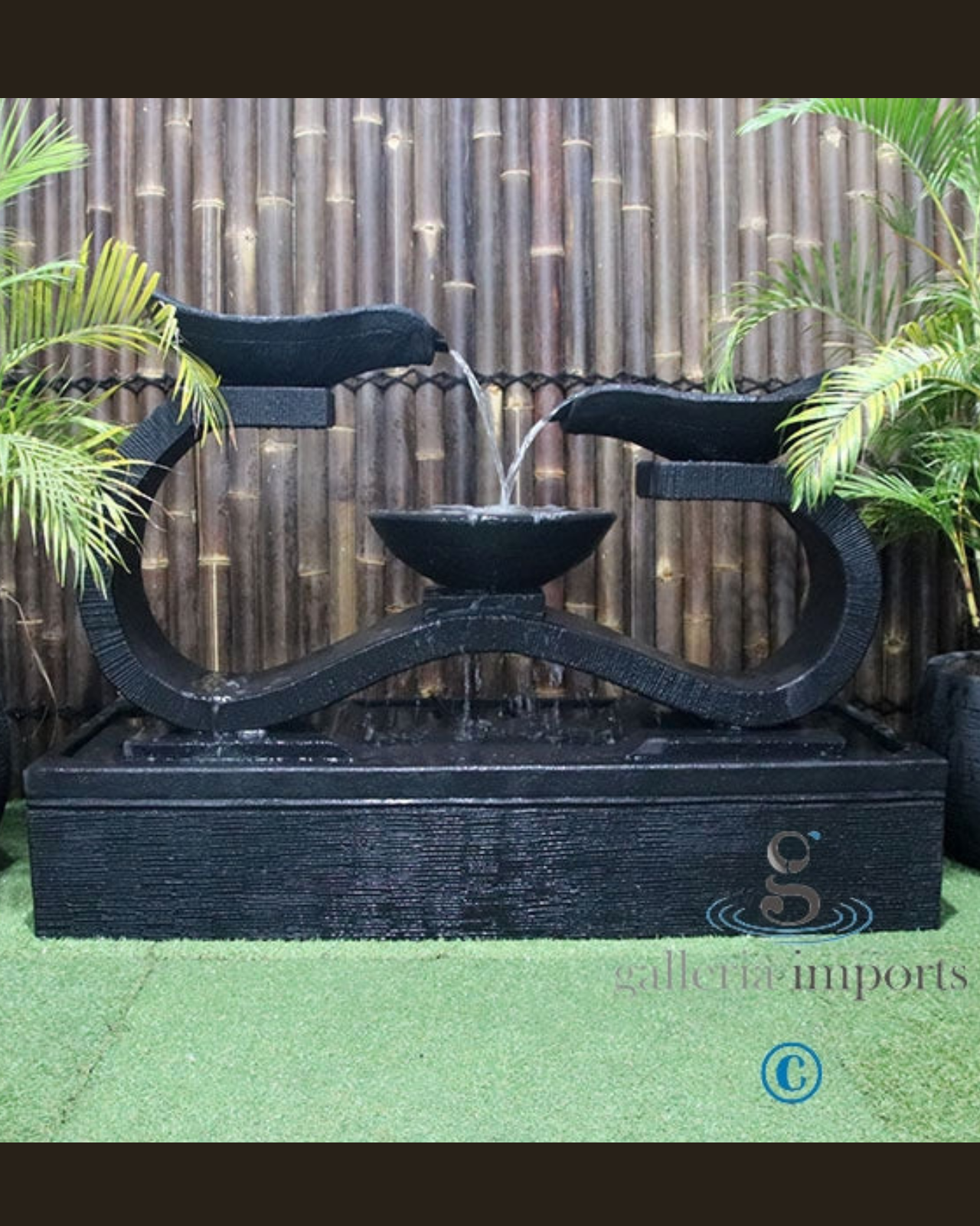 Bog -  Balinese Concrete Infinity 3 Bowl Water Feature