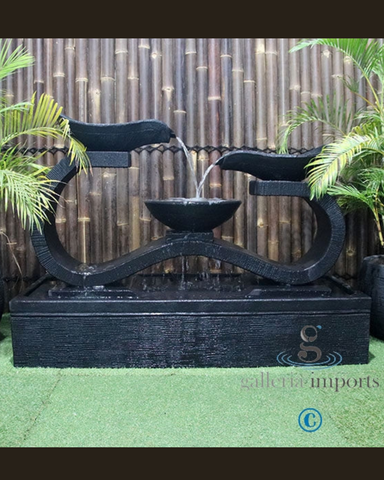 Bog -  Balinese Concrete Infinity 3 Bowl Water Feature