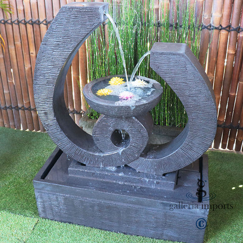 Levee - Balinese Concrete Serenity Bowl Water Feature