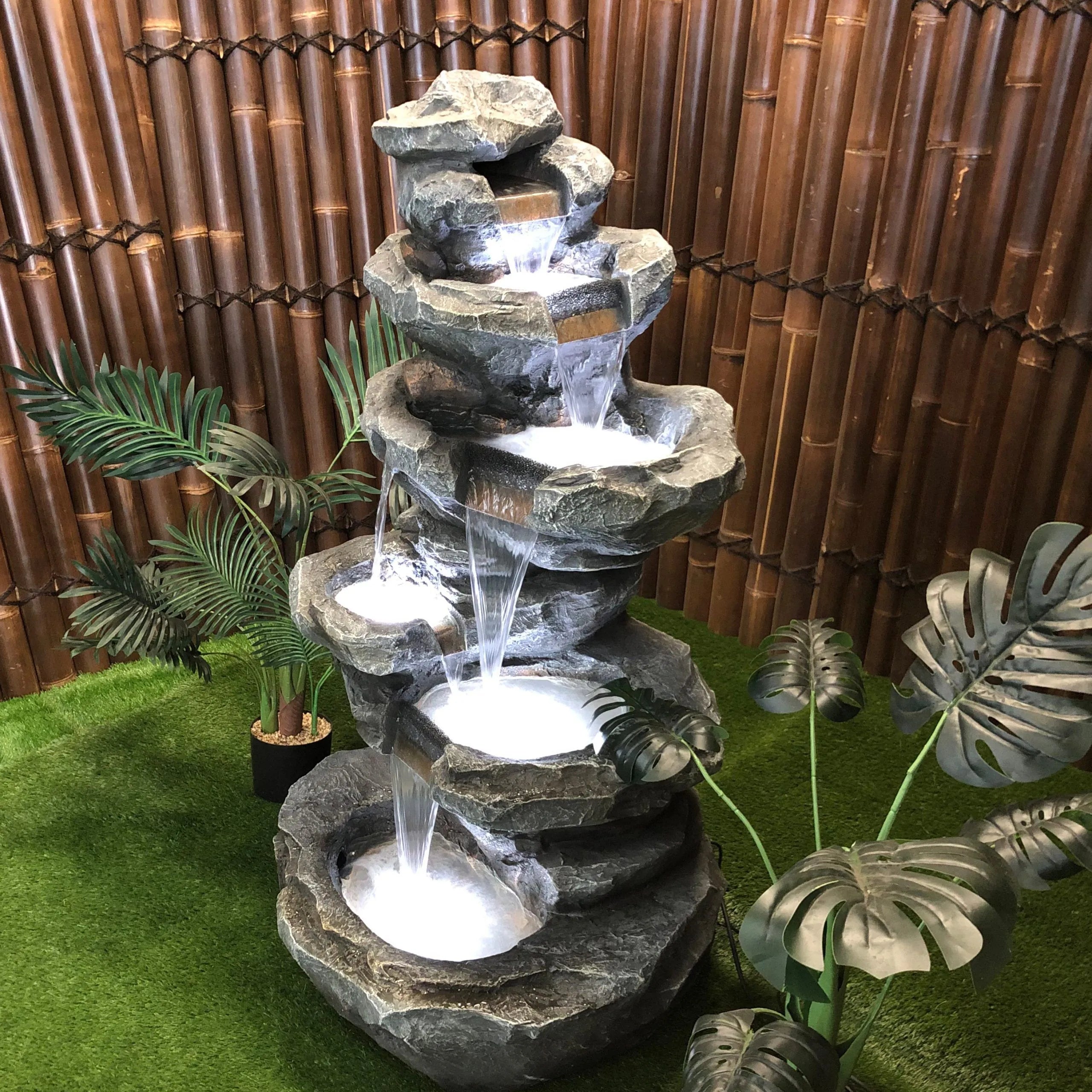 Aquifer - Natural Rock Waterfall Water Feature Fountain 130cm