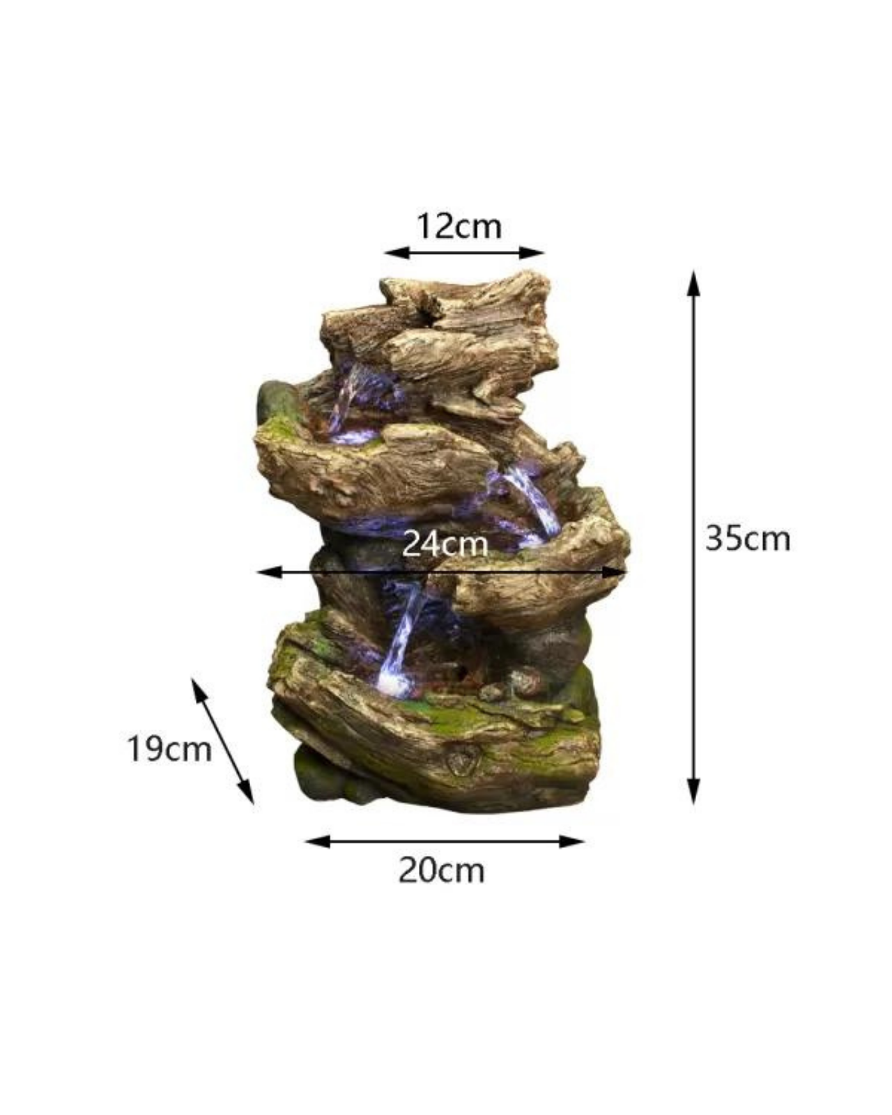 Chorus - Tabletop Cascading Waterfalls Water Fountain