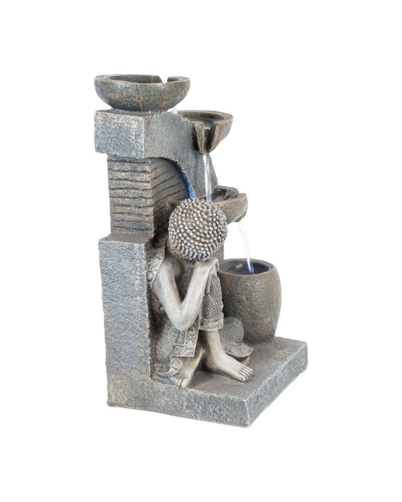 Sutra - Buddha 4 Tier Bowls Lighting Water Feature 42cm