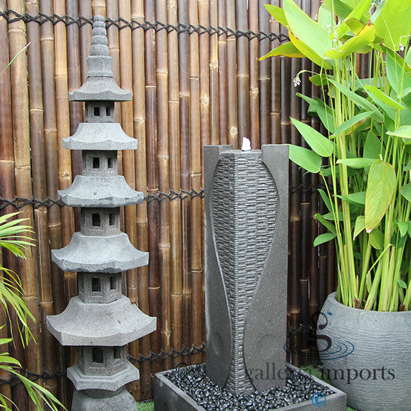 Gulf - Balinese Concrete Yin Yang Tower Water Feature