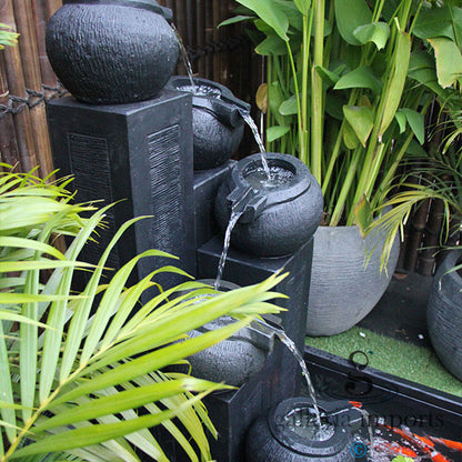 Glacial - Balinese Concrete Pots Bowls Pond Water Feature