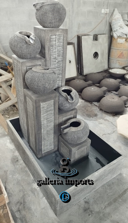 Glacial - Balinese Concrete Pots Bowls Pond Water Feature