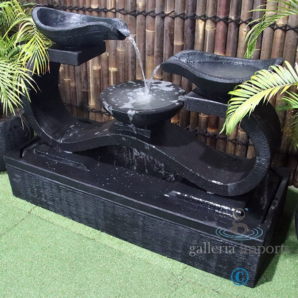 Bog - Balinese Concrete Infinity 3 Bowl Water Feature