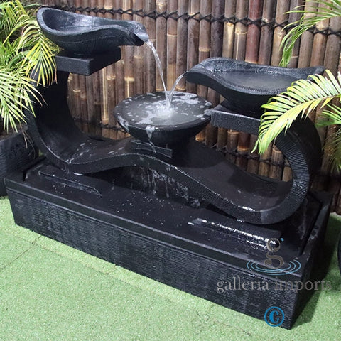 Bog - Balinese Concrete Infinity 3 Bowl Water Feature