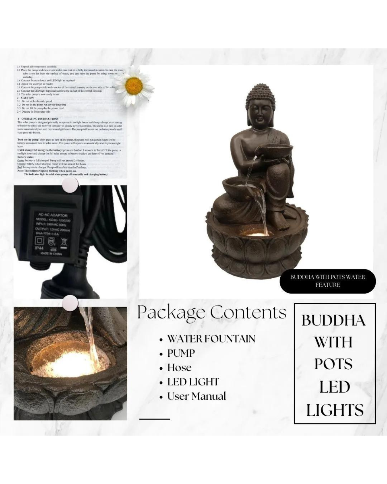 Illumine - Buddha Garden Water Feature