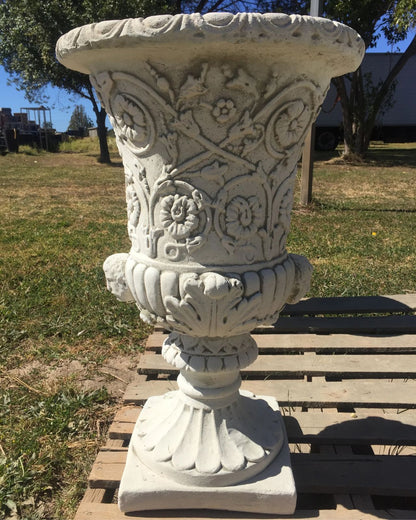 Ravenna - Classic Concrete Ornate Urn 78cm