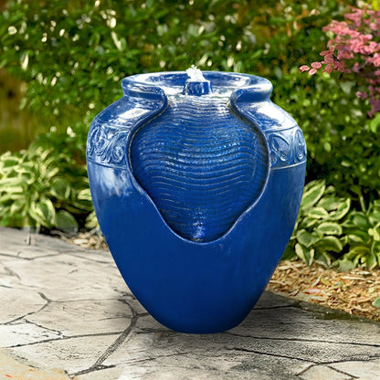 Seep -  Glazed Pot Jar Lighting Water Feature